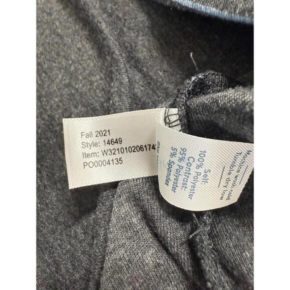 Marine Layer Double Knit Long Sleeve Gray Blue Striped Pullover Hoodie XXL - Picture 4 of 6